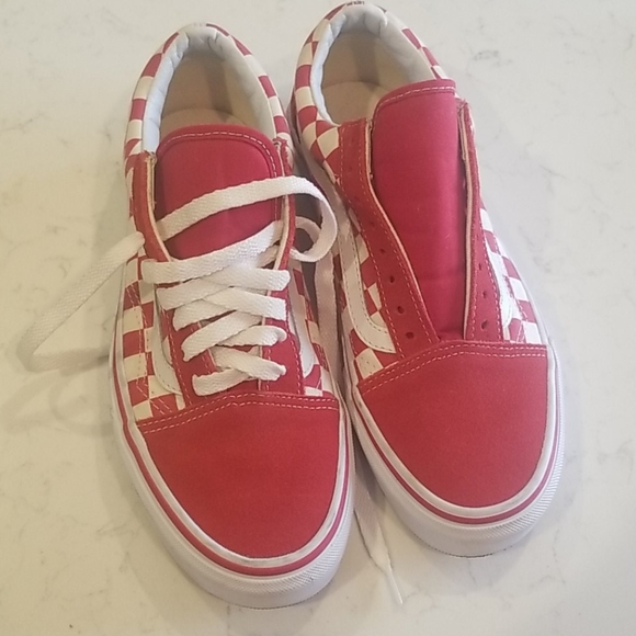 red vans womens size 8